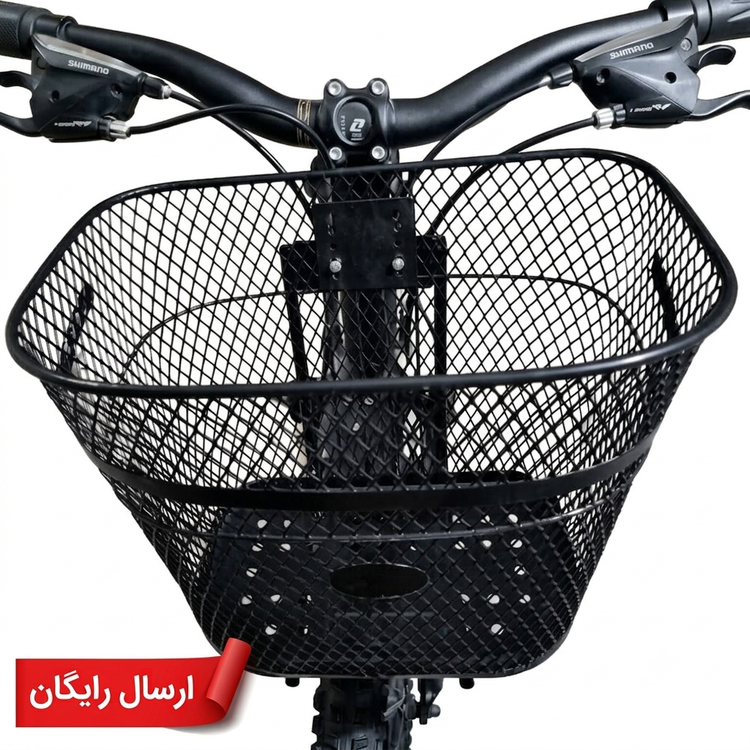 سبد دوچرخه با بست لوله ای